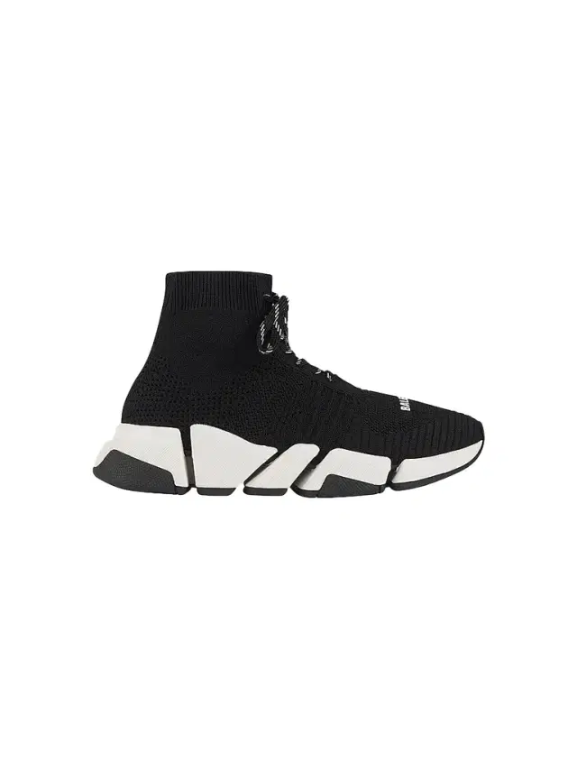 Balenciaga Women's Speed 2.0 Lace-up Sneaker - Black White