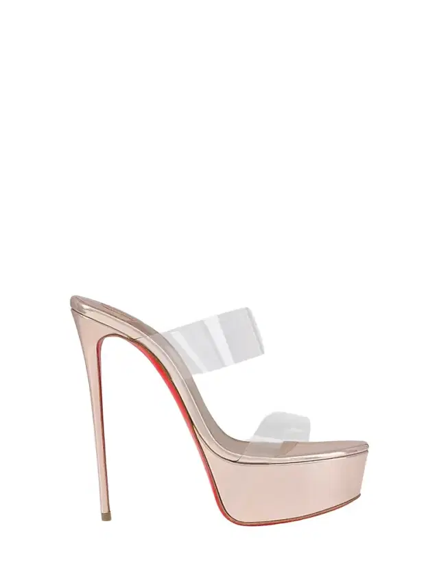 Christian Louboutin Women's Just Nothing Alta 150MM Sandals - Leche