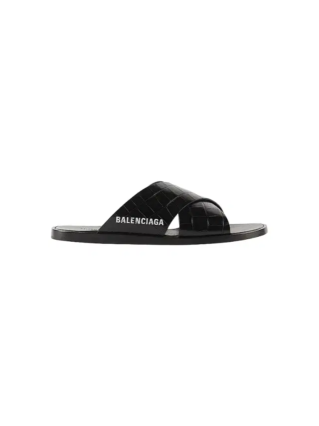 Balenciaga Men's Cosy Sandals - Black