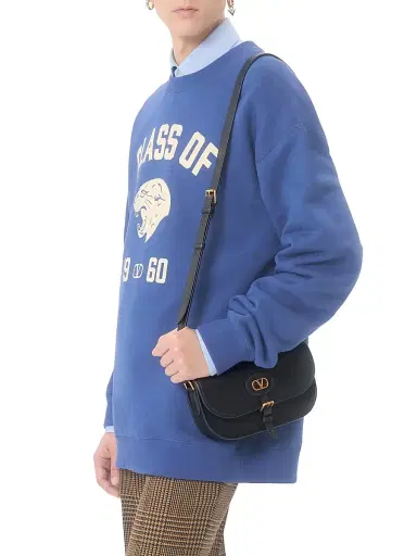 Valentino Garavani Men's Antibes Calfskin Small Shoulder Bag | Thumbnail 3 Valentino Garavani Men's Antibes Calfskin Small Shoulder Bag | Thumbnail 3