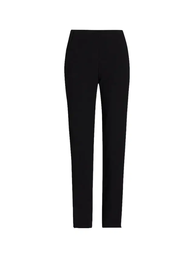 Giorgio Armani Women's Essentials Wool Slim-Fit Trousers - Black
