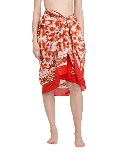 Dolce & Gabbana Women's Printed Silk Twill Sarong | Thumbnail 3 Dolce & Gabbana Women's Printed Silk Twill Sarong | Thumbnail 3
