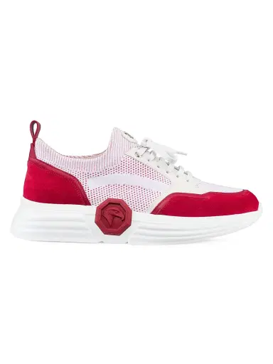 Stefano Ricci Men's Calfskin Leather Sneakers - Red | Thumbnail 1 Stefano Ricci Men's Calfskin Leather Sneakers - Red | Thumbnail 1