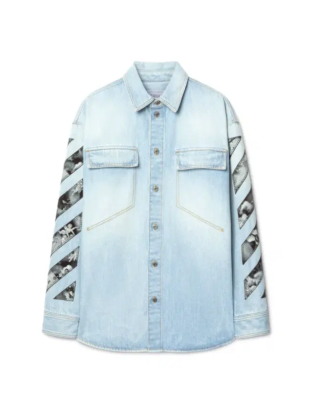 Off-White FRESCO DIAG ARR DEN MILIT SHI
