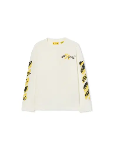 Off-White Diagonal Spray Long-Sleeved T-shirt | Thumbnail 2 Off-White Diagonal Spray Long-Sleeved T-shirt | Thumbnail 2