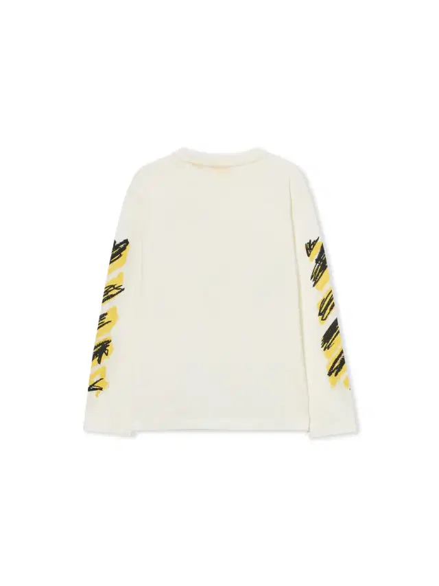 Off-White Diagonal Spray Long-Sleeved T-shirt