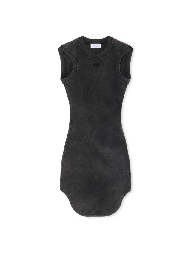 Off-White Off Stamp Ribbed Kat Mini Dress