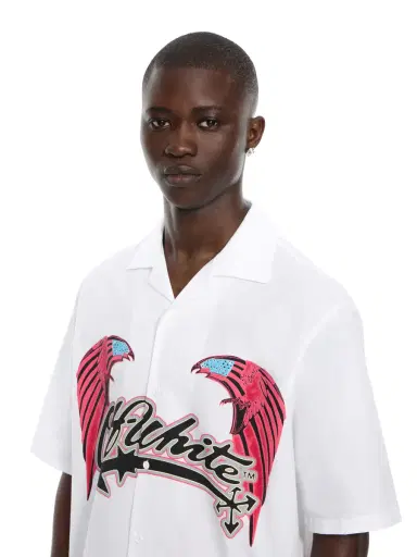 Off-White Double Eagle Poplin Bowling Shirt | Thumbnail 5