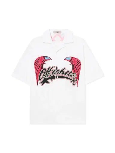 Off-White Double Eagle Poplin Bowling Shirt | Thumbnail 1