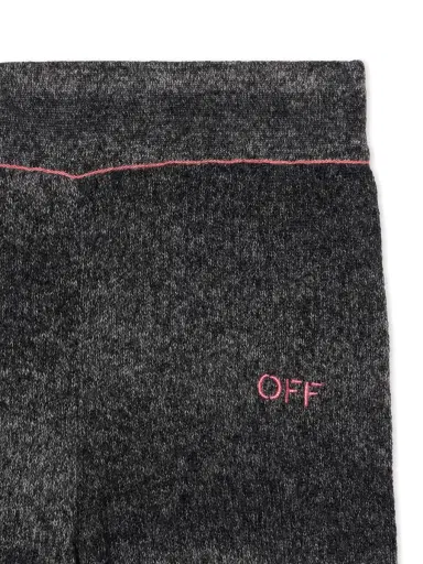 Off-White Wide-Leg Clear Rib Logo Pants | Thumbnail 3