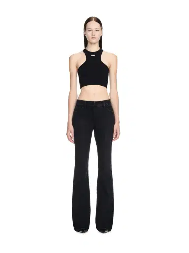 Off-White Black Off Stamp Ribbed Top | Thumbnail 2 Off-White Black Off Stamp Ribbed Top | Thumbnail 2