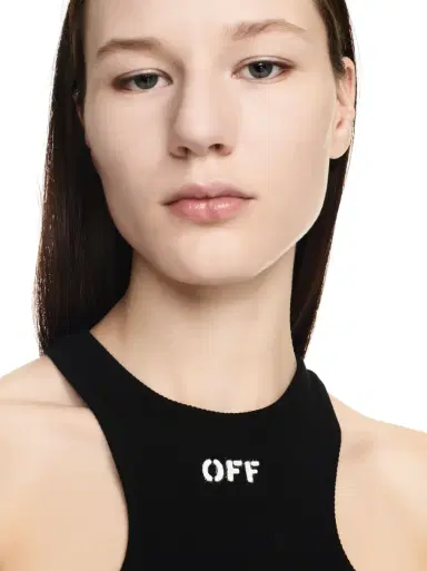 Off-White Black Off Stamp Ribbed Top | Thumbnail 5 Off-White Black Off Stamp Ribbed Top | Thumbnail 5
