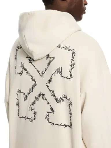 Off-White Script Arrow Diagonal Skate Hoodie | Thumbnail 3