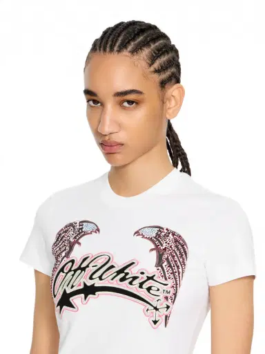 Off-White Swarovski Double Eagle Slim T-shirt | Thumbnail 5 Off-White Swarovski Double Eagle Slim T-shirt | Thumbnail 5