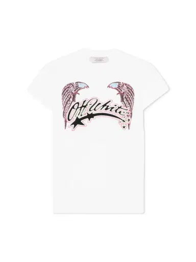Off-White Swarovski Double Eagle Slim T-shirt | Thumbnail 1 Off-White Swarovski Double Eagle Slim T-shirt | Thumbnail 1