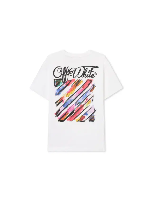 Off-White Diagonal Watercolor T-shirt