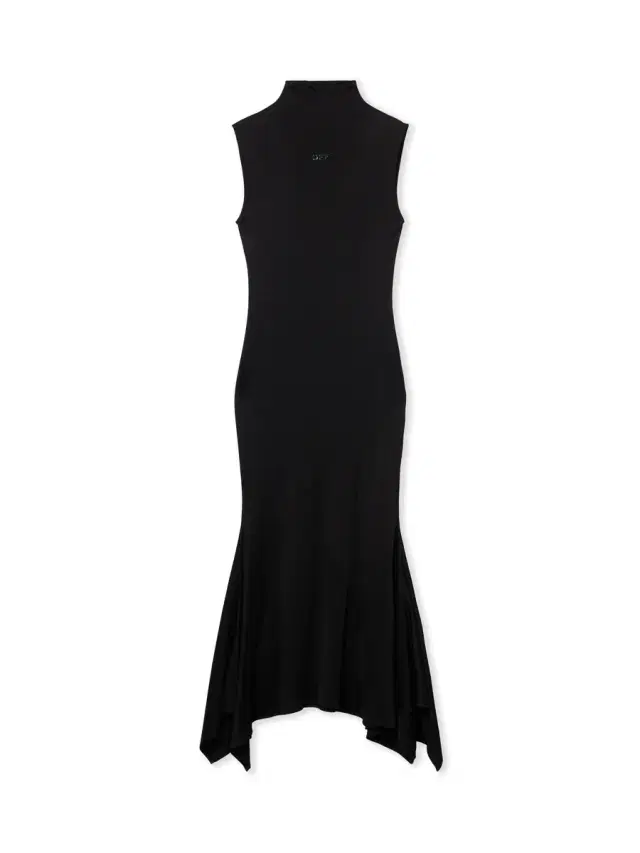 Off-White Fluid Sleeveless Midi Dress