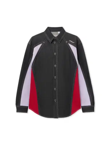 Off-White Color Block Military Overshirt | Thumbnail 1 Off-White Color Block Military Overshirt | Thumbnail 1
