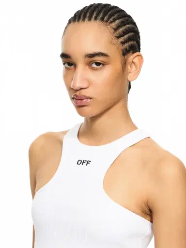 Off-White White Off Stamp Ribbed Top | Thumbnail 5 Off-White White Off Stamp Ribbed Top | Thumbnail 5