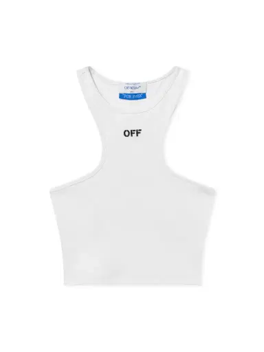 Off-White White Off Stamp Ribbed Top | Thumbnail 1 Off-White White Off Stamp Ribbed Top | Thumbnail 1