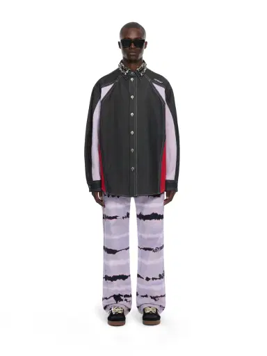 Off-White Color Block Denim Crystal Overshirt | Thumbnail 2 Off-White Color Block Denim Crystal Overshirt | Thumbnail 2