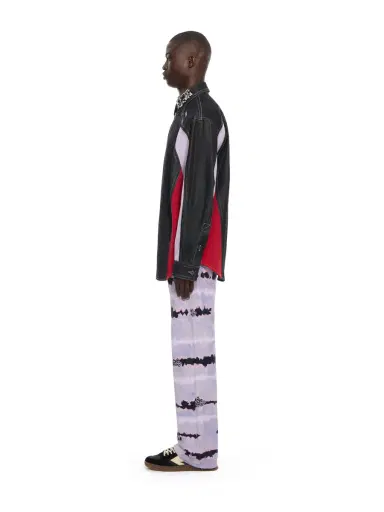 Off-White Color Block Denim Crystal Overshirt | Thumbnail 3 Off-White Color Block Denim Crystal Overshirt | Thumbnail 3