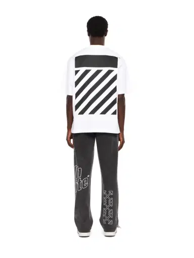 Off-White Flannel Diagonal Skate Logo Tee | Thumbnail 4