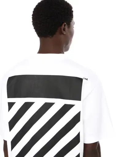 Off-White Flannel Diagonal Skate Logo Tee | Thumbnail 5