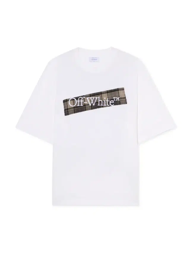 Off-White Flannel Diagonal Skate Logo Tee