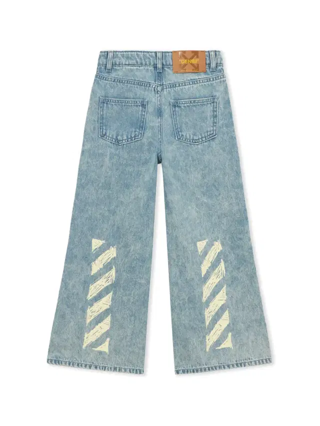 Off-White Diagonal Sketch Denim Pants