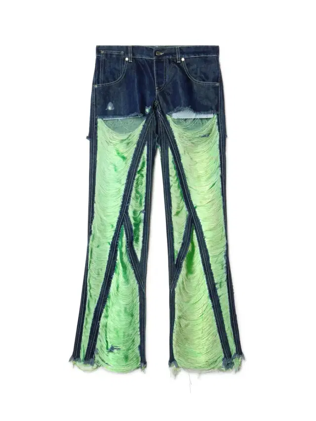 Off-White Shredded Denim 5Pkt Pants