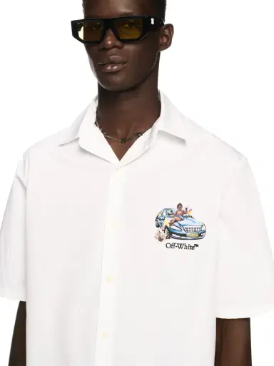 Off-White White Fresco Arrow Bowling Shirt | Thumbnail 5