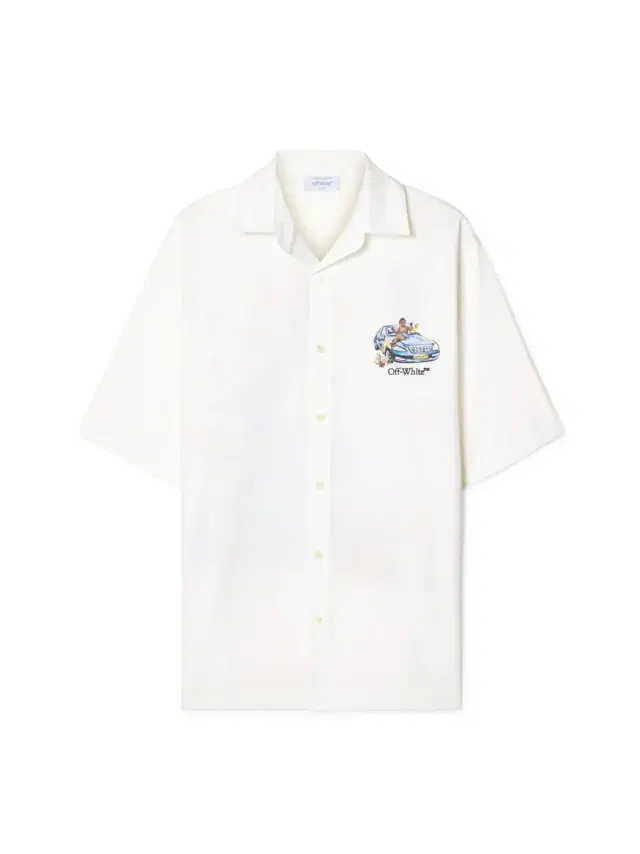 Off-White White Fresco Arrow Bowling Shirt