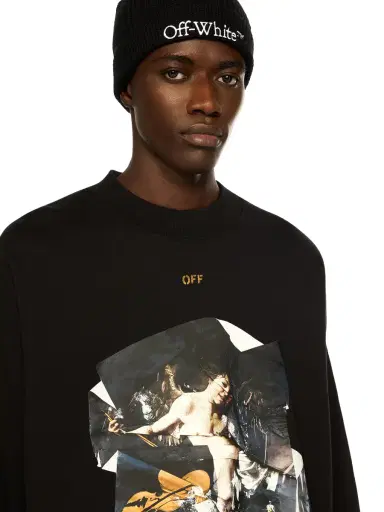 Off-White Cupid Paper Skate Crewneck Sweatshirt | Thumbnail 2 Off-White Cupid Paper Skate Crewneck Sweatshirt | Thumbnail 2