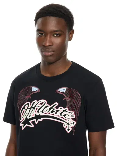 Off-White Swarovski Double Eagle Slim T-shirt | Thumbnail 5 Off-White Swarovski Double Eagle Slim T-shirt | Thumbnail 5