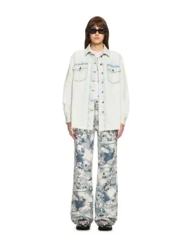 Off-White Fresco Arrow Denim Shirt Jkt Bleach-Whit | Thumbnail 2 Off-White Fresco Arrow Denim Shirt Jkt Bleach-Whit | Thumbnail 2
