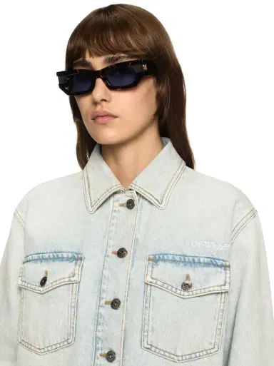 Off-White Fresco Arrow Denim Shirt Jkt Bleach-Whit | Thumbnail 5 Off-White Fresco Arrow Denim Shirt Jkt Bleach-Whit | Thumbnail 5