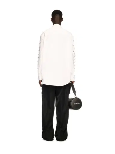 Off-White White Diagonal Outline Overshirt | Thumbnail 4