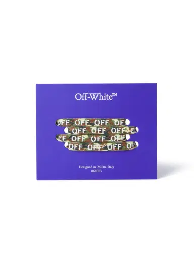 Off-White Green/White Camo Laces | Thumbnail 3