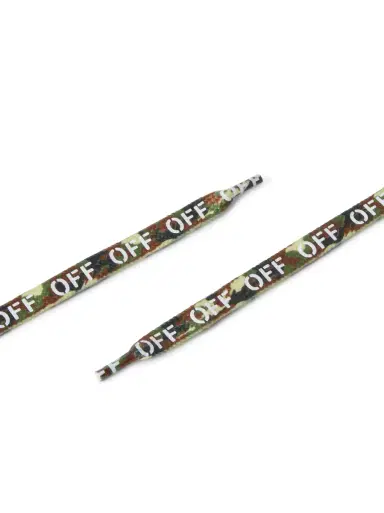 Off-White Green/White Camo Laces | Thumbnail 4