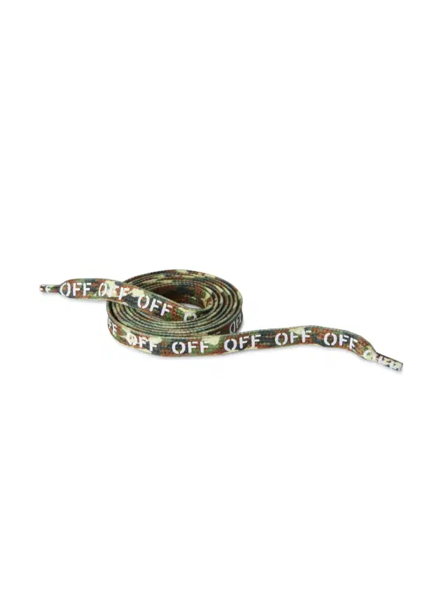 Off-White Green/White Camo Laces