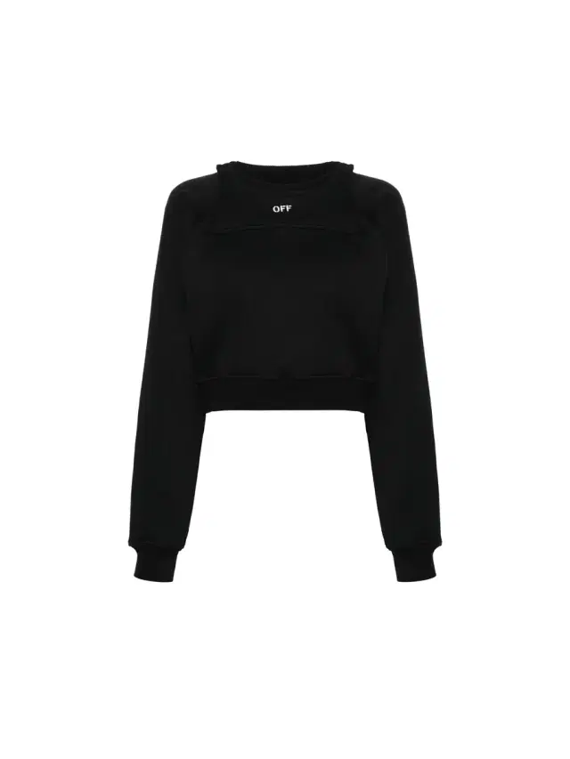 Off-White Off Stamp Round Crop Crewneck