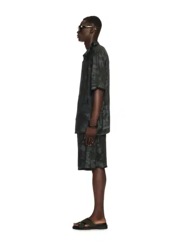 Off-White Black Jacquard Fresco Bowling Shorts | Thumbnail 3