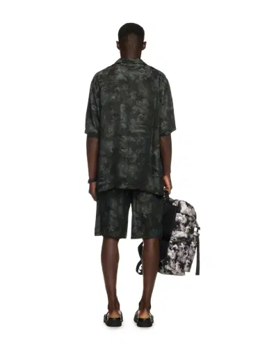 Off-White Black Jacquard Fresco Bowling Shorts | Thumbnail 4