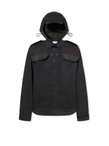 Off-White Studded Hooded Visor Arrow Shirt | Thumbnail 1 Off-White Studded Hooded Visor Arrow Shirt | Thumbnail 1
