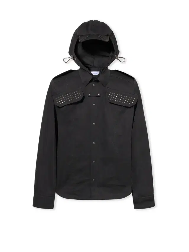Off-White Studded Hooded Visor Arrow Shirt