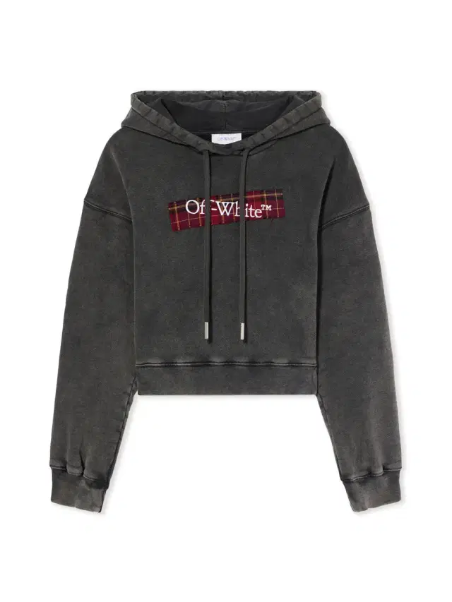 Off-White Bookish Crop Logo Hoodie