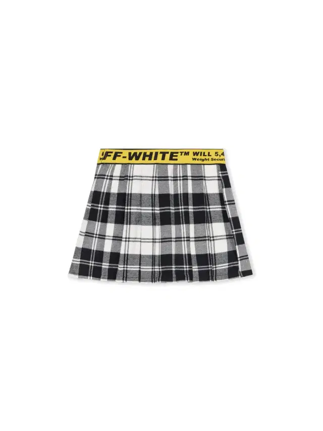 Off-White Logo Industrial Plaid Skirt