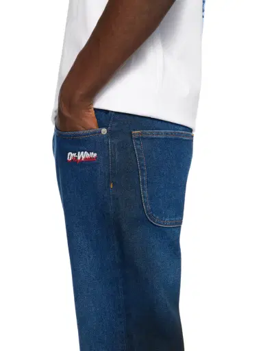 Off-White Spray Diagonal Relax Jeans | Thumbnail 5 Off-White Spray Diagonal Relax Jeans | Thumbnail 5