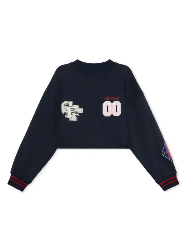 Off-White Royal Patch Crop Sweatshirt